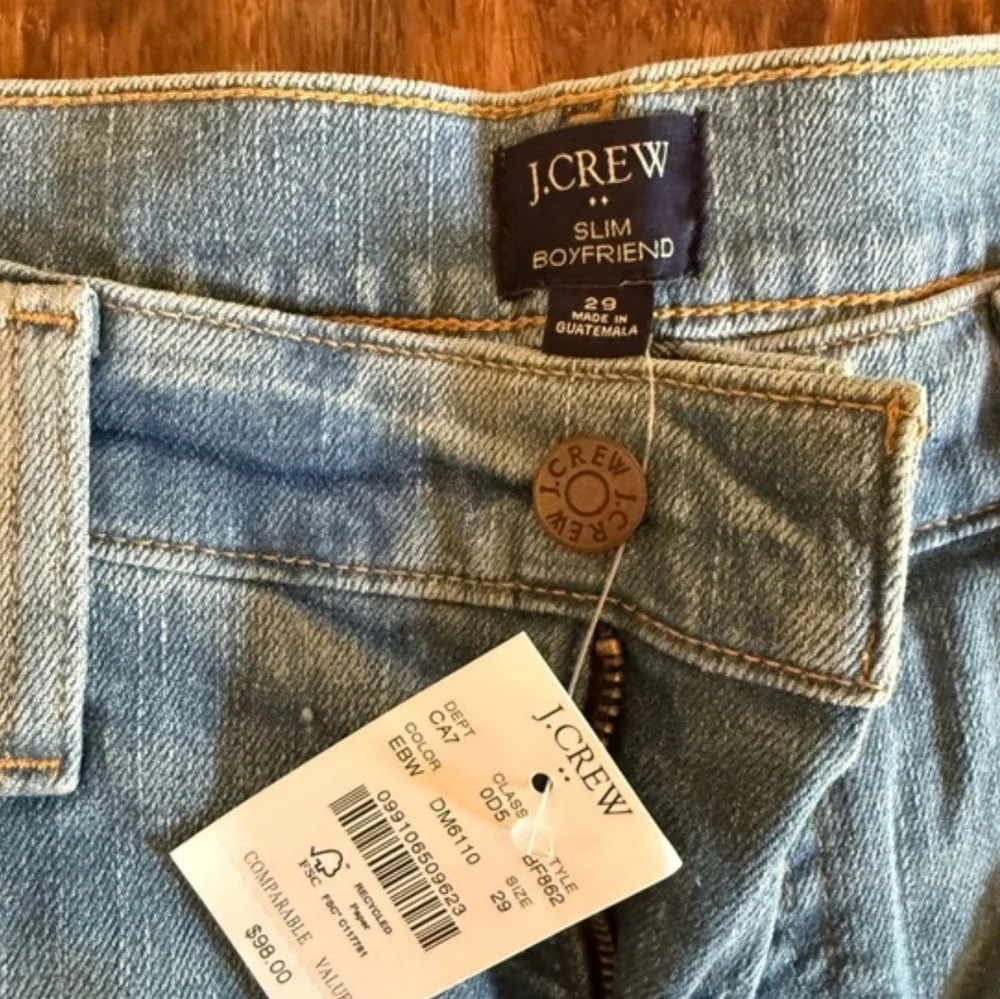J. Crew Light Blue Boyfriend Slim Jeans